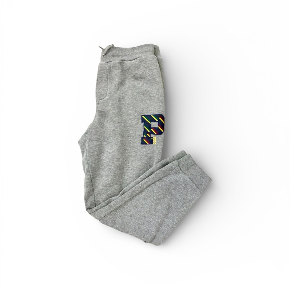 Polo Ralph Lauren Sweatpants Joggers Boys Large Fleece Letterman Jogger Pant
